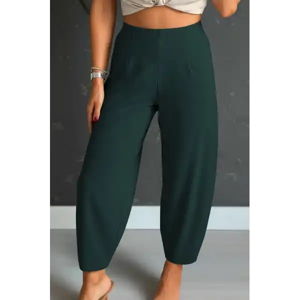 Kadın Yüksek Bel Krep Pantolon