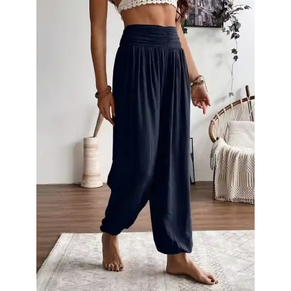 Kadın Yüksel Bel Yoğun Büzgü Detaylı Aerobin Pantolon