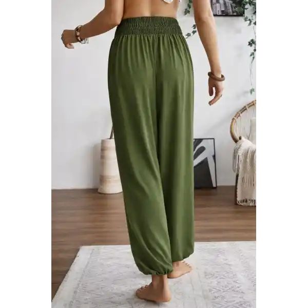 Kadın Yüksel Bel Yoğun Büzgü Detaylı Aerobin Pantolon