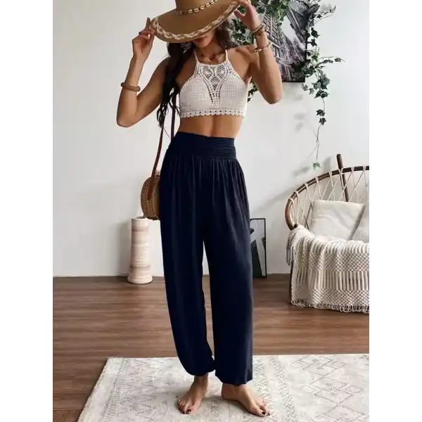 Kadın Yüksel Bel Yoğun Büzgü Detaylı Aerobin Pantolon