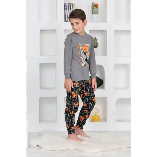 Kapitex 5153 Erkek Çocuk Uzun Kol Pijama Takımı