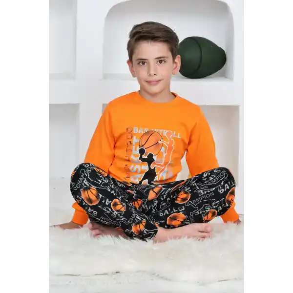 Kapitex 5153 Erkek Çocuk Uzun Kol Pijama Takımı