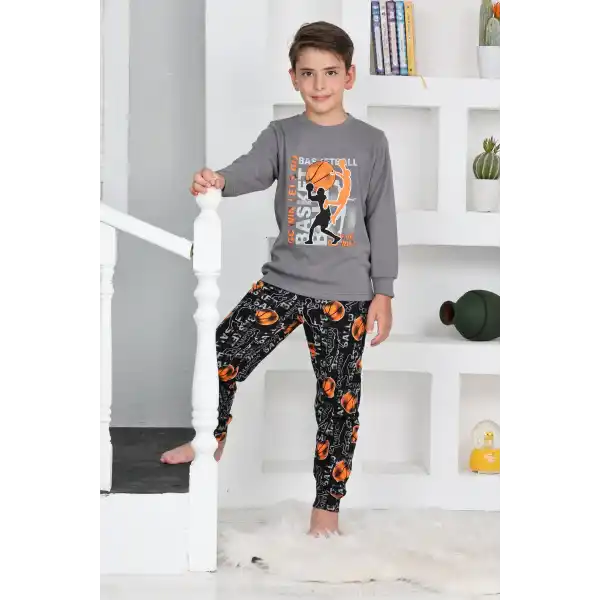 Kapitex 5153 Erkek Çocuk Uzun Kol Pijama Takımı