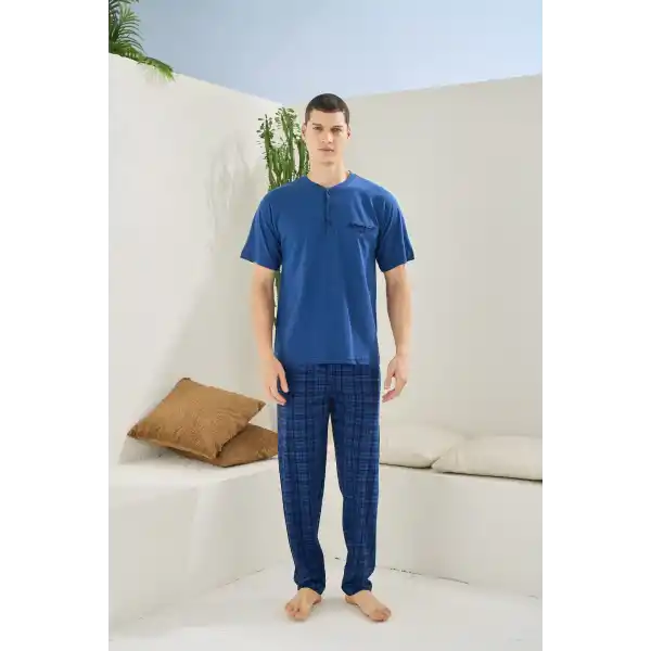 Kocabey 2118 Midi Yaka Pijama Takım