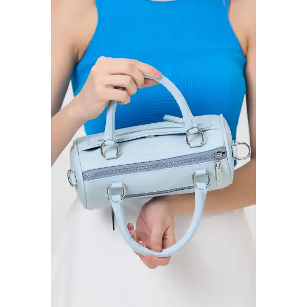 Lorena Mavi Çok Gözlü Kadın El Çantası