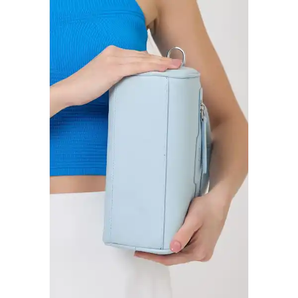 Lorena Mavi Çok Gözlü Kadın El Çantası