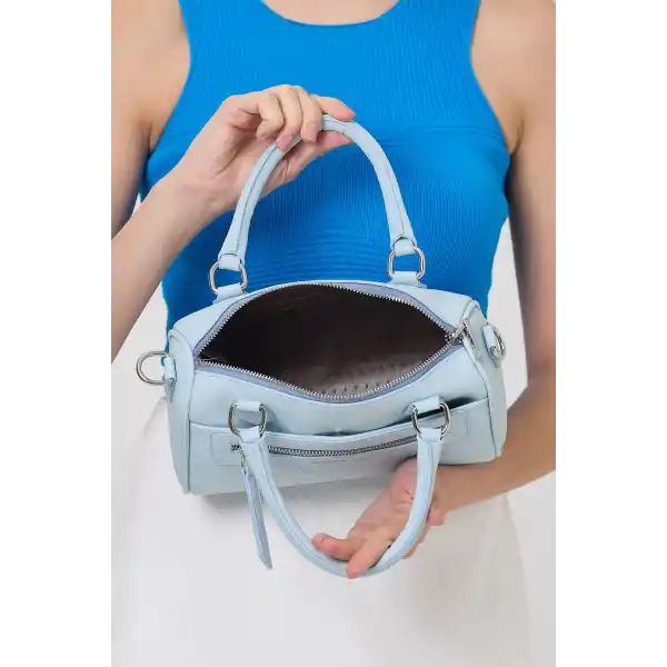 Lorena Mavi Çok Gözlü Kadın El Çantası