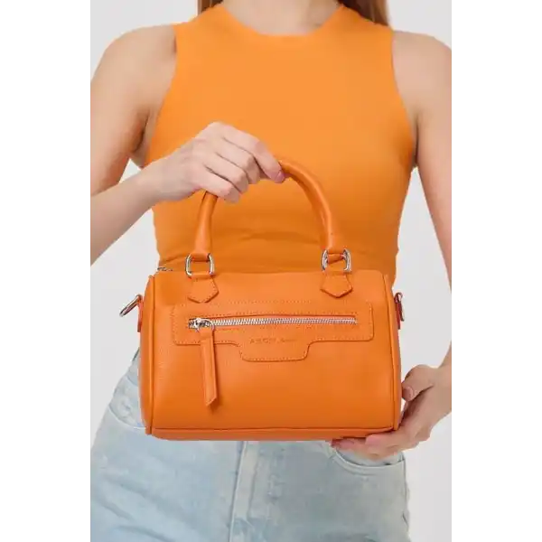 Lorena Turuncu Çok Gözlü Kadın El Çantası