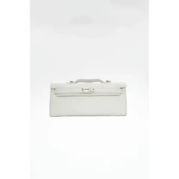 Lucia Beyaz Kadın El Çantası