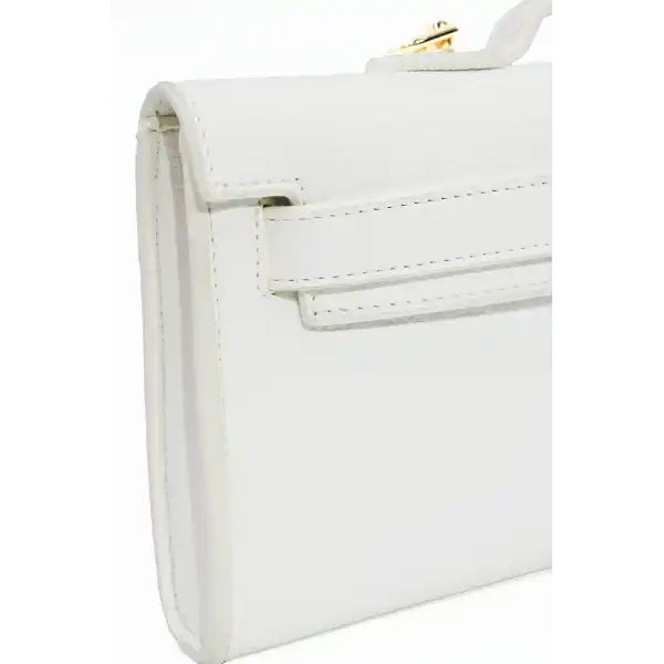 Lucia Beyaz Kadın El Çantası