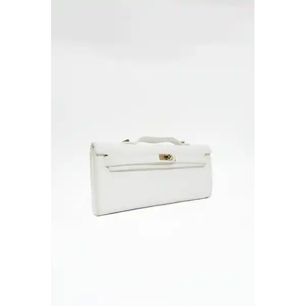 Lucia Beyaz Kadın El Çantası