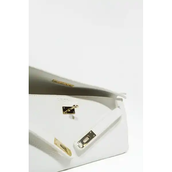 Lucia Beyaz Kadın El Çantası