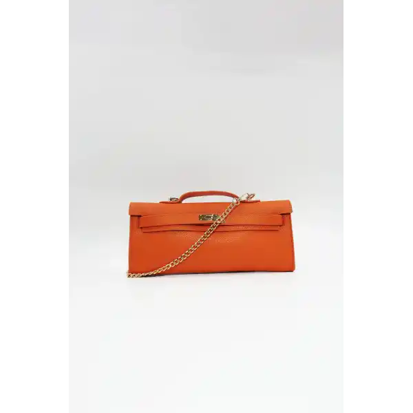 Lucia Turuncu Kadın El Çantası