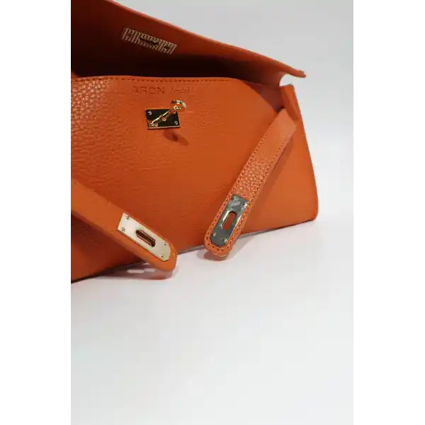 Lucia Turuncu Kadın El Çantası