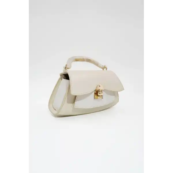 Luisa Bej Kilitli Kadın El Çantası