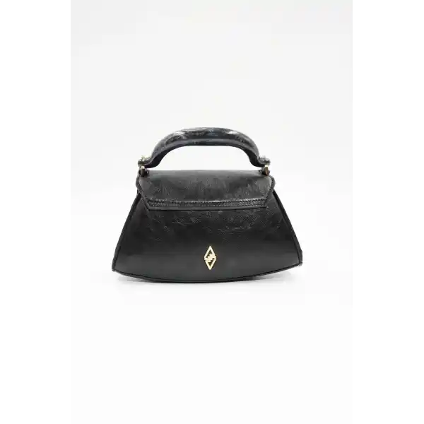 Luisa Siyah Kilitli Kadın El Çantası