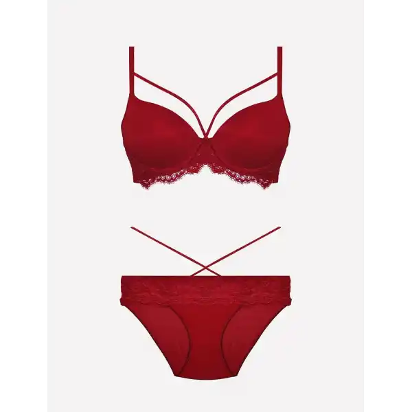 Nurteks Kadın Desteksiz Sütyen Takım