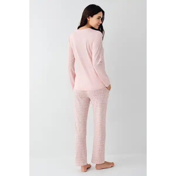 Pierre Cardin 9080-X Kadın Uzun Kol Pijama Takım