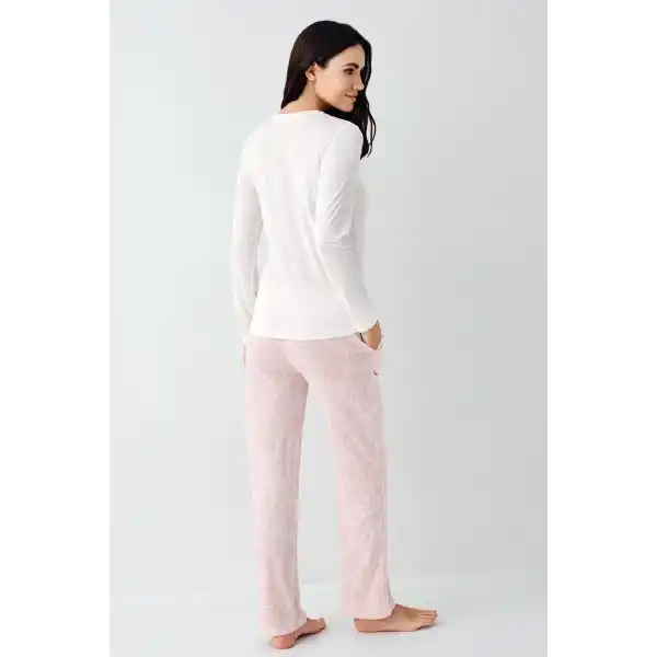 Pierre Cardin 9085-S Kadın Uzun Kol Pijama Takım