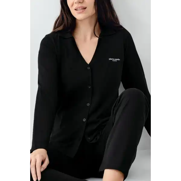 Pierre Cardin 9115-S Kadın Uzun Kol Pijama Takımı