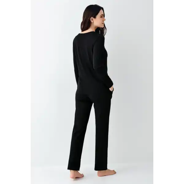 Pierre Cardin 9116-S Kadın Önü Düğmeli  Pijama Takımı