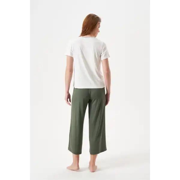 PJS 29022 Kadın Düğmeli Pijama Takım