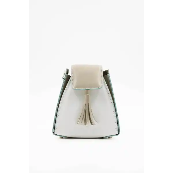 Pyramid Yeşil Halka Aksesuar Detaylı Kadın El Çantası