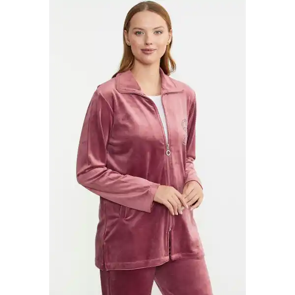 Sementa 76387 Fermuarlı Kadife Tunik Eşofman Takım