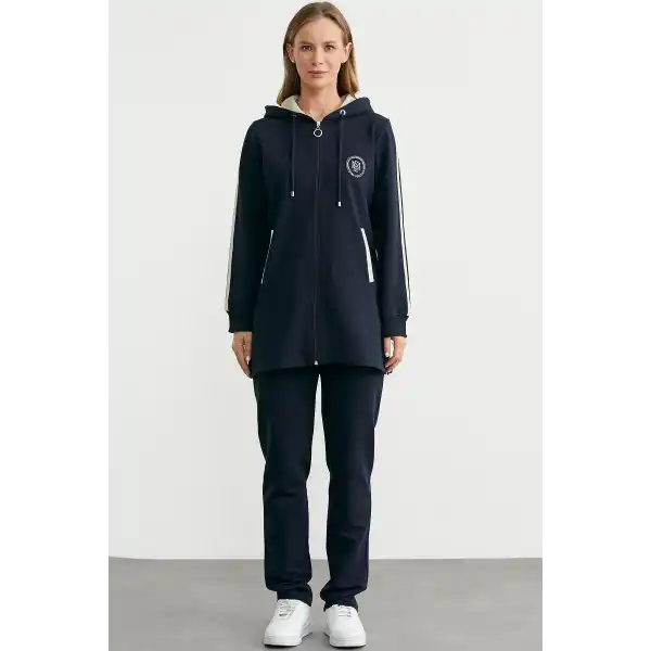 Sementa 76498 Kapüşonlu Tam Fermuarlı Eşofman Takım