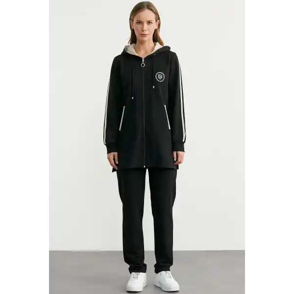 Sementa 76498 Kapüşonlu Tam Fermuarlı Eşofman Takım