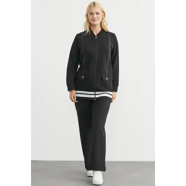 Sementa 76511 Tam Fermuarlı Tunik Eşofman Takım