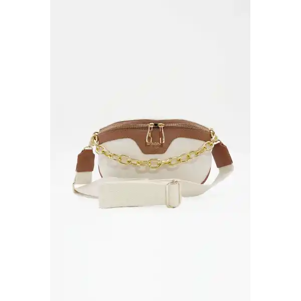 Silvia Taba Kumaş Detaylı Kadın Çapraz Çantası