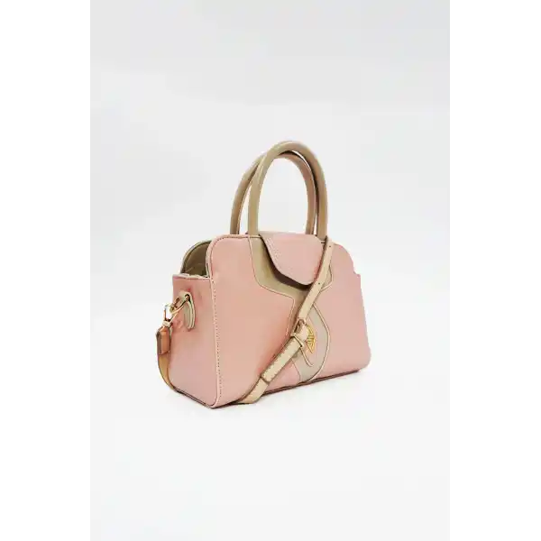 Soley Pudra Mat Parlak Kadın El Çantası