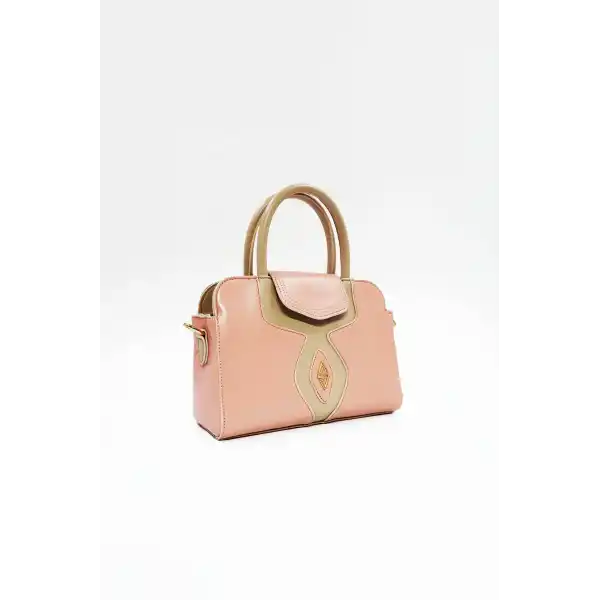 Soley Pudra Mat Parlak Kadın El Çantası