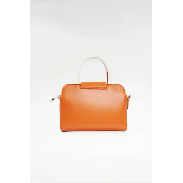 Soley Turuncu Mat Parlak Kadın El Çantası