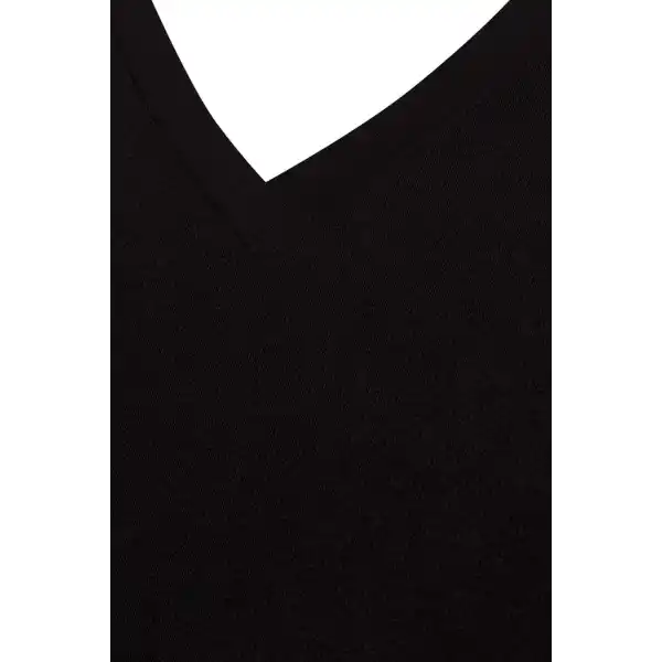 Star Modal Yarım Kol V-Yaka T-Shirt Atlet