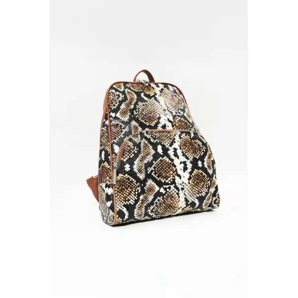 Vanessa Yılan Derili Kadın Sırt Çantası