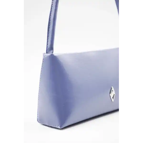 Wilma Mavi Kırışık Rugan Kadın Omuz Çantası