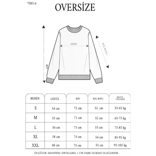 Yıldırım Baskılı Bisiklet Yaka SweatShirt - Beyaz