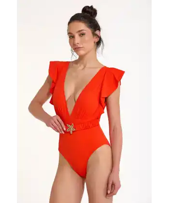 Argento 0557-3057 Kadın Derin V Yaka Mayo