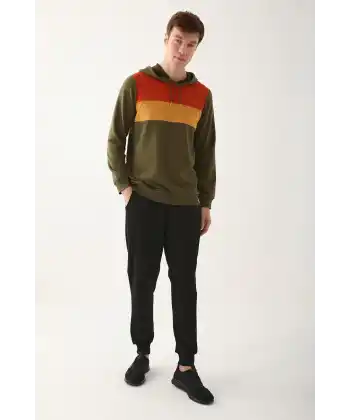 Arnetta AR2785-S Erkek Uzun Kol Kapüşonlu Pijama Takımı