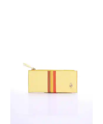 Barbara Sarı Kadın Cüzdanı