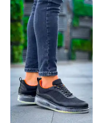 CH181 RRT İpekyol  Erkek Ayakkabı SIYAH - TURUNCU