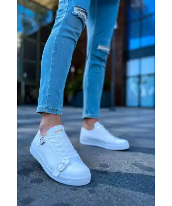 CH191 CBT Side Buckle Erkek Ayakkabı BEYAZ