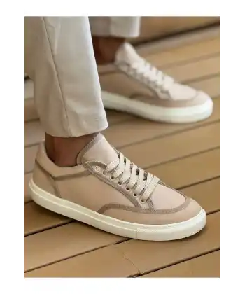 CH2505 - Keten Erkek Ayakkabı BEJ/BEJ