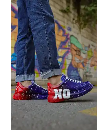 CH254 CBT Pittura Erkek Ayakkabı 441 MAVI / KIRMIZI YES