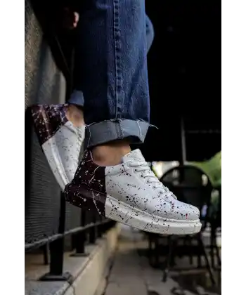 CH254 CBT Pittura Erkek Ayakkabı 517 KIRMIZI / SIYAH / KOYU MOR SPLUSH