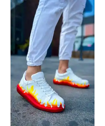 CH254 CBT Pittura Erkek Ayakkabı 535 KIRMIZI ALEV