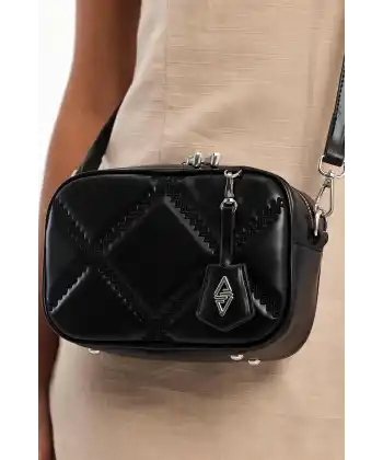 Cube Siyah Kadın Omuz Çantası