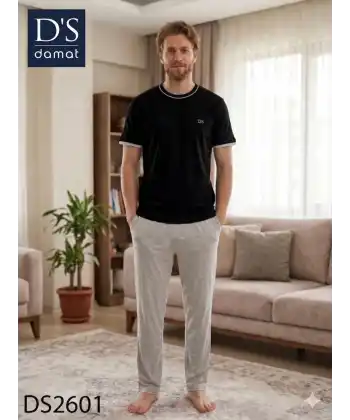 Ds Damat 2601 Erkek Spring Kısa Kol Pijama Takımı